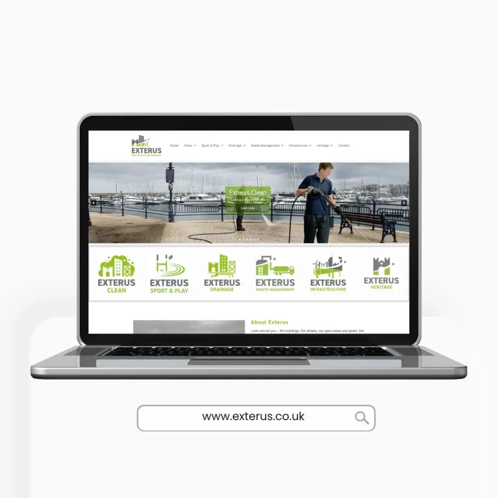 Small business website homepage design by Tall Hut